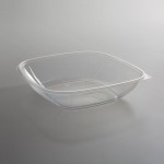 Fineline 15080L-CL Super Bowl Plus 80 oz. Clear Square PET Plastic Bowl - 50/Case Fineline 15080L-CL Super Bowl Plus 80 oz. Clear Square PET Plastic Bowl - 50/Case