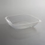 Fineline 15080L-CL Super Bowl Plus 80 oz. Clear Square PET Plastic Bowl - 50/Case Fineline 15080L-CL Super Bowl Plus 80 oz. Clear Square PET Plastic Bowl - 50/Case