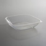 Fineline 15080L-CL Super Bowl Plus 80 oz. Clear Square PET Plastic Bowl - 50/Case Fineline 15080L-CL Super Bowl Plus 80 oz. Clear Square PET Plastic Bowl - 50/Case