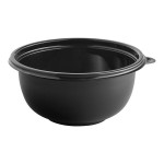 Visions 16 oz. Black PET Plastic Round Catering / Serving Bowl - 50/Pack Visions 16 oz. Black PET Plastic Round Catering / Serving Bowl - 50/Pack