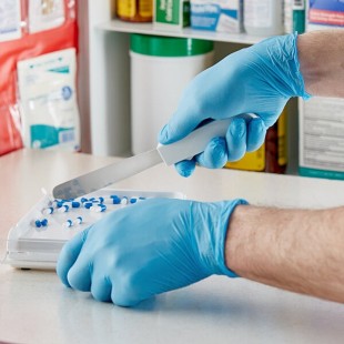 Showa Blue Biodegradable Nitrile 2.5 Mil Powder-Free Gloves - Large - 2,000/Case Showa Blue Biodegradable Nitrile 2.5 Mil Powder-Free Gloves - Large - 2,000/Case
