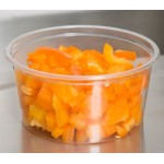 Choice 12 oz. Ultra-Clear Recycled PET Plastic Round Deli Container - 500/Case