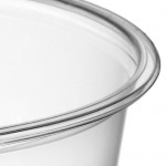 Choice 12 oz. Ultra-Clear Recycled PET Plastic Round Deli Container - 500/Case