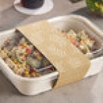 World Centric Compostable Paper Sleeve for 60 oz. Fiber Containers - 800/Case World Centric Compostable Paper Sleeve for 60 oz. Fiber Containers - 800/Case