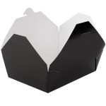 Fold-Pak 03BPBLACKM Bio-Pak Black Microwavable Paper #3 Take-Out Containers 7 3/4 Fold-Pak 03BPBLACKM Bio-Pak Black Microwavable Paper #3 Take-Out Containers 7 3/4