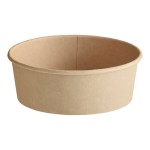 Choice 16 oz. Round Kraft PE-Lined Microwavable Take-Out Container - 300/Case
