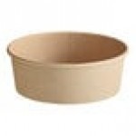 Choice 16 oz. Round Kraft PE-Lined Microwavable Take-Out Container - 300/Case