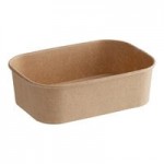 Choice 16 oz. Round Kraft PE-Lined Microwavable Take-Out Container - 300/Case