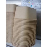 Choice 16 oz. Round Kraft PE-Lined Microwavable Take-Out Container - 300/Case