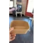 Choice 16 oz. Round Kraft PE-Lined Microwavable Take-Out Container - 300/Case