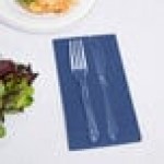 Creative Converting 951137 Navy Blue 3-Ply Guest Towel / Buffet Napkin - 16/Pack Creative Converting 951137 Navy Blue 3-Ply Guest Towel / Buffet Napkin - 16/Pack
