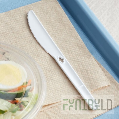 WeGo White Polypropylene Knife Dispenser Refill - 1,000/Case