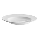 Acopa 16 oz. Bright White Wide Rim Rolled Edge Rim Stoneware Soup and Pasta Bowl - Sample Acopa 16 oz. Bright White Wide Rim Rolled Edge Rim Stoneware Soup and Pasta Bowl - Sample