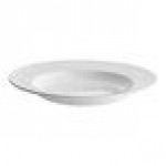 Acopa 16 oz. Bright White Wide Rim Rolled Edge Rim Stoneware Soup and Pasta Bowl - Sample Acopa 16 oz. Bright White Wide Rim Rolled Edge Rim Stoneware Soup and Pasta Bowl - Sample
