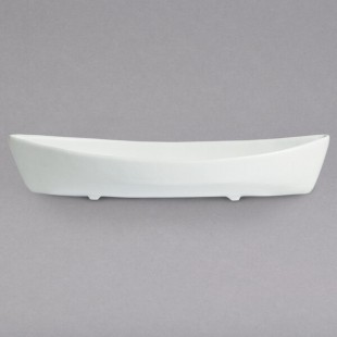G.E.T. Enterprises BT031WW Bugambilia 6.9 Qt. Classic Textured Finish White Resin-Coated Aluminum Deep Boat
