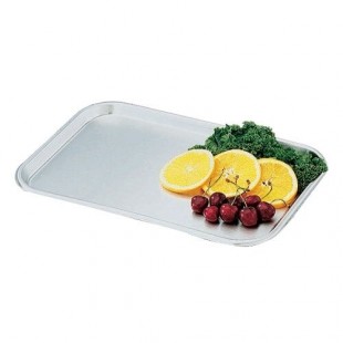 Vollrath 80130 Oblong Stainless Steel Serving / Display Tray - 13 5/8