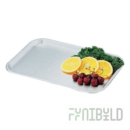Vollrath 80130 Oblong Stainless Steel Serving / Display Tray - 13 5/8