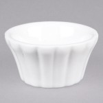 CAC RMK-F2 Festiware 2 oz. Bone White China Floral Ramekin - 48/Case CAC RMK-F2 Festiware 2 oz. Bone White China Floral Ramekin - 48/Case