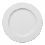 Ariane Prime 2.03 oz. Warm White Round Divided 2-Compartment Porcelain Sauce Dish - 12/Case