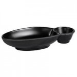 Elite Global Solutions JWT56 Zen 4 oz. Black Round Kozara Melamine Sauce Cup - 6/Case Elite Global Solutions JWT56 Zen 4 oz. Black Round Kozara Melamine Sauce Cup - 6/Case