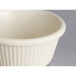 Acopa 6 oz. Bone White Fluted Melamine Ramekin - 12/Case