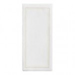 Choice Linen-Feel Gold Border Customizable 1/6 Fold Guest Towel - 500/Case