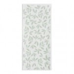 Choice Linen-Feel Gold Border Customizable 1/6 Fold Guest Towel - 500/Case