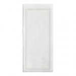 Choice Linen-Feel Gold Border Customizable 1/6 Fold Guest Towel - 500/Case