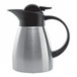 Service Ideas Stainless Touch 20 oz. Stainless Steel Insulated Coffee Carafe / Server with Black Lid KVP67 Service Ideas Stainless Touch 20 oz. Stainless Steel Insulated Coffee Carafe / Server with Black Lid KVP67