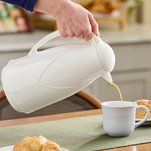 Zojirushi AG-KB10-WB 34 oz. White Glass-Lined Euro Carafe Zojirushi AG-KB10-WB 34 oz. White Glass-Lined Euro Carafe