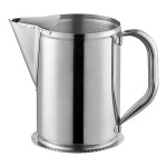 Vollrath 46402 64 oz. Stainless Steel Water Pitcher with Ice Guard