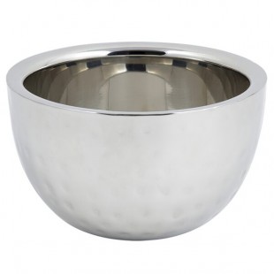 Bon Chef 61258 1 Qt. 8 oz. Hammered Finish Double Wall Bowl Bon Chef 61258 1 Qt. 8 oz. Hammered Finish Double Wall Bowl