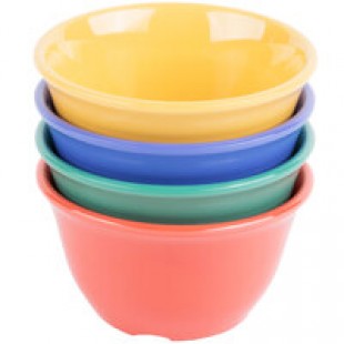 Elite Global Solutions B4218-MIX Brazil 7 oz. Assorted Colors Melamine Bouillon Cup - 12/Case Elite Global Solutions B4218-MIX Brazil 7 oz. Assorted Colors Melamine Bouillon Cup - 12/Case