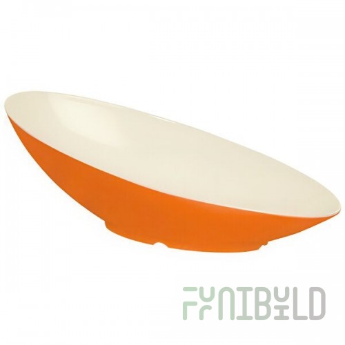 GET B-797-ST Keywest 1.1 Qt. Sunset Oval Slanted Melamine Bowl - 6/Case