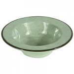 Elite Global Solutions DB10T Trestles Vintage California 18 oz. Gray Round Double-Line Pasta / Soup Bowl - 6/Case