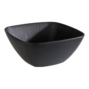 APS Nero 118.3 oz. Square Melamine Bowl - 4/Case APS Nero 118.3 oz. Square Melamine Bowl - 4/Case