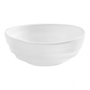 American Metalcraft Marra 13 oz. Cloud White Round Melamine Bowl American Metalcraft Marra 13 oz. Cloud White Round Melamine Bowl