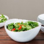 GET B-115-TC Osslo 4 Qt. Tuscan White Round Melamine Bowl - 3/Case