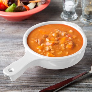GET HSB-112-W Diamond White 12 oz. Bowl with Handle - 24/Case
