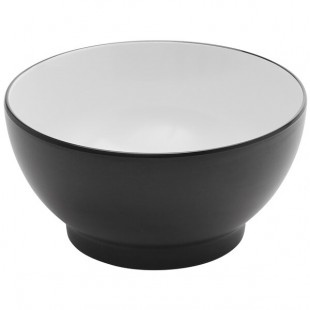 American Metalcraft 50 oz. Black and White Melamine Noodle Bowl American Metalcraft 50 oz. Black and White Melamine Noodle Bowl