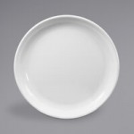 Elite Global Solutions B8342 Santorini White 43 oz. Round Melamine Coupe Bowl - 6/Case
