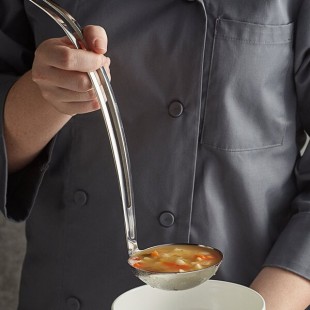 Vollrath 46739 Miramar® 4 oz. Stainless Steel Open Handle Ladle
