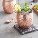 Acopa Alchemy 16 oz. Hammered Copper Moscow Mule Mug - 12/Pack Acopa Alchemy 16 oz. Hammered Copper Moscow Mule Mug - 12/Pack
