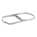 Choice Economy 8 Qt. Full Size Stainless Steel Chafer with Folding Frame - 3/Case