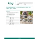 Choice Economy 8 Qt. Full Size Stainless Steel Chafer with Folding Frame - 3/Case