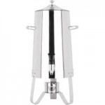 Choice Economy 8 Qt. Full Size Stainless Steel Chafer with Folding Frame - 3/Case