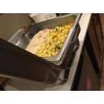 Choice Economy 8 Qt. Full Size Stainless Steel Chafer with Folding Frame - 3/Case