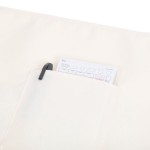 Intedge Ivory Poly-Cotton Bistro Apron with 2 Pockets - 38 Intedge Ivory Poly-Cotton Bistro Apron with 2 Pockets - 38