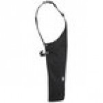 Mercer Culinary M63208BDBK Metro Edge Renegade Black Cotton Canvas Bib Apron with Adjustable Black Leather Cross-Back Straps, and 5 Pockets - 30 1/2 Mercer Culinary M63208BDBK Metro Edge Renegade Black Cotton Canvas Bib Apron with Adjustable Black Leather Cross-Back Straps, and 5 Pockets - 30 1/2