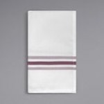 Oxford Super Blend Red 100% Spun Polyester Bistro Striped Cloth Napkins 18 Oxford Super Blend Red 100% Spun Polyester Bistro Striped Cloth Napkins 18